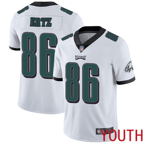 Youth Philadelphia Eagles #86 Zach Ertz White Vapor Untouchable NFL Jersey Limited Player Football->youth nfl jersey->Youth Jersey